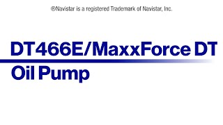 Navistar® DT466EMaxxForce Oil Pump M 1881751C93 [upl. by Aratal59]