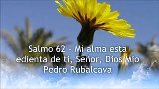 Salmo 62 Mi Alma esta sedienta de Ti Señor Dios mio Pedro Rubalcava [upl. by Nena]