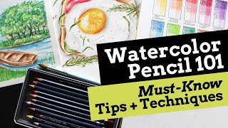 Watercolor Pencils HACK for beautiful details [upl. by Redep]