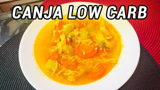 Canja Low Carb Receita Cetogênica De Canja De Galinha [upl. by Annahaj751]