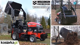 Traktor Kosiarka do Zbierania Mokrej Trawy i Liści  Wisconsin Bulldog [upl. by Ahseile]