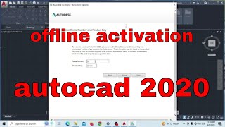 Offline Activation Autocad 2020 [upl. by Harris923]