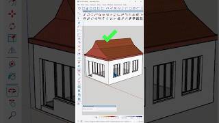 SketchUp tutorial How to create door and window in SketchUp nicetower sketchup architecture [upl. by Eitac]