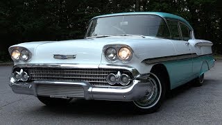 1958 Chevrolet Biscayne Start Up Test Drive amp In Depth Review [upl. by Idnarb]