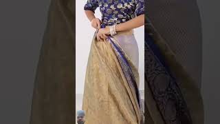 saree plating aur safety pin silk sareesareegeelsfashionplettingsaree [upl. by Saire248]