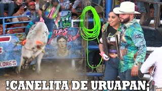 CANELITA DE URUAPAN LE DEDICA LA MONTA A TODAS LAS MUJERES JARIPEO EN SAN ISIDRO MICHOACAN 2024 [upl. by Aehsel585]