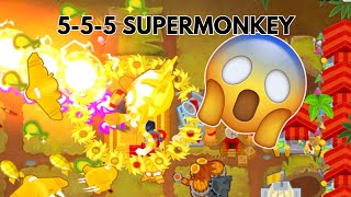 The 555 Supermonkey Is Insane l Bloons TD 6 [upl. by Gnivre]