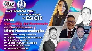 Panel Egresados del Doctorado en Nanociencias y MicroNanotecnologías [upl. by Htebaile]