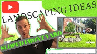 How to Landscape design FRONT YARD for beginners [upl. by Eddi]