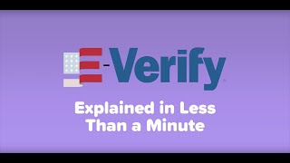 Everify Explained in Less Than a Minute [upl. by Crystal]