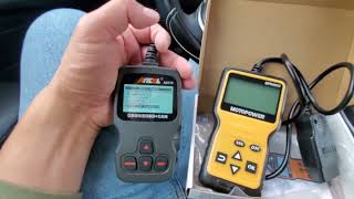 OBD2 SCANNER COMPARISONS ANCEL AD310 VS MOTOPOWER MP69033 [upl. by Accissej]