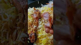 Tandoori Chicken Biryani biryani chickenbiryani chicken [upl. by Leidgam]