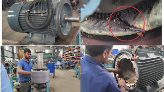 Permanent Magnet Synchronous Motor Coil Rewinding  150Hz  SEIZE Make [upl. by Columbus]