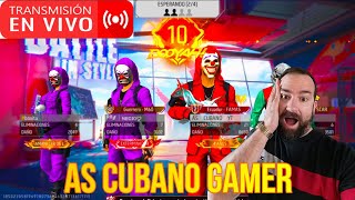 DIRECTO DE FREE FIRE SUBIENDO A GRAN MAESTRO TOP GLOBAL AS CUBANO GAMER 😎 [upl. by Kcirdes]