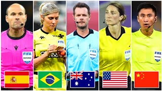 Referees Who Will Officiate in the FIFA World Cup Qatar 2022 [upl. by Annaegroeg310]