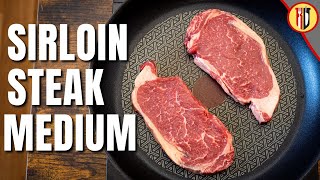 How to cook Sirloin Steak in a pan  Medium [upl. by Ityak]