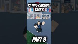 Rating Oakland Bases P8 roblox oaklands shorts [upl. by Traci]