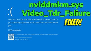 How To Fix Video TDR Faliure nvlddmkmsys in Windows 11 [upl. by Ttezzil]