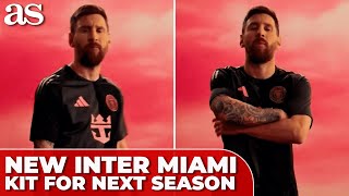 MESSI unveils INTER MIAMIS stunning NEW JERSEY for NEXT SEASON [upl. by Conal]