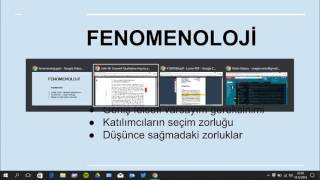 fenomenolojik yontem [upl. by Sancho]