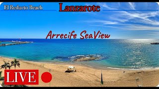 Lanzarote  Live HD streaming  Weather in Arrecife Beach [upl. by Killian]