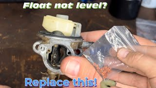 Quick Fix Float Not Level Needle Seat Replacement in 5 Minutes [upl. by Tristis664]