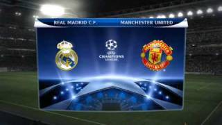 PES 2010 PC French Commentary PART 1 Real Mad vs Man Utd [upl. by Eilyak]