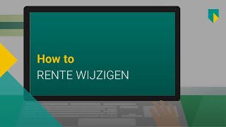 Hypotheekinformatie Hoe werkt rente wijzigen in Internet Bankieren [upl. by Dann]