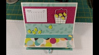 MiniTischkalender mit Zettelschublade  FrühjahrSommerkatalog 2018 StampinUp [upl. by Ludovico]