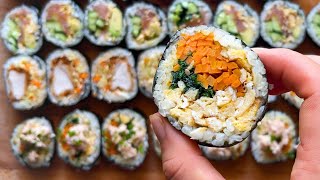 Cómo hacer GIMBAP o KIMBAP  Cocina con Coqui [upl. by Sanborn]