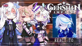 Fontaine React to the Traveler  Aether  Lumine   Archon quest  Gacha Club  Genshin Impact [upl. by Ahsiliw]