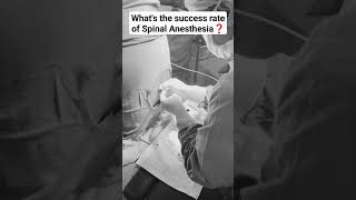 Whats the success rate of Spinal Anesthesia doctor mbbs neet medical anesthesia anaesthesia [upl. by Novled]