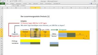 Der zusammengesetzte Dreisatz 1 [upl. by Adianes]