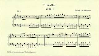 Beethoven 7 Ländler WoO 11 No 2 [upl. by Latsyrhc]