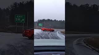 DASH CAM CAUGHT CAR SPINNING OUT [upl. by Ecnahc418]