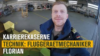 Fluggerätmechaniker Florian  KarriereKaserne Technik [upl. by Gerrie193]