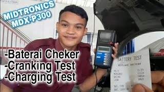 Baterai Checker Midtronics MDXP300 Battery Tester Mobil [upl. by Pineda314]