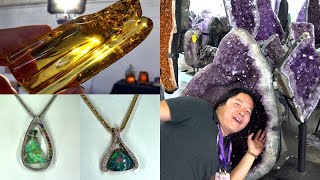 Stunning Opals and Huge Amethyst Gem Faire Costa Mesa On the Road w Frank May 2024 [upl. by Scales417]