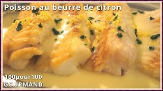 Poisson poêlé sauce beurre de citron [upl. by Fayette10]