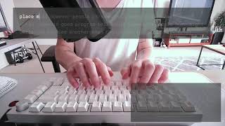 GMMK Pro  Sound Test Durock Pom Sunflowers  Cherry Profile Pbt Keycaps [upl. by Anestassia]