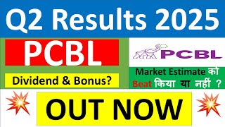 PCBL Q2 results 2025  PCBL results today  PCBL Share News  PCBL Share latest news  PCBL Dividend [upl. by Llehcnom]