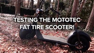 Lets ride on the Mototec Fat Tire Electric Scooter  Ride Along [upl. by Nada]