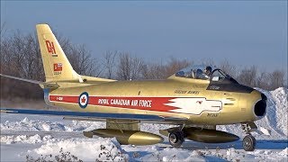 RCAF Golden Hawks Sabre Leaving Canada [upl. by Chickie]