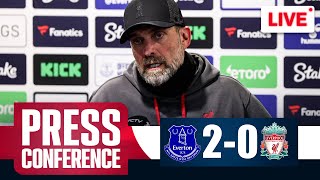 Jurgen Klopp PostMatch Press Conference LIVE  Everton 20 Liverpool [upl. by Rucker900]