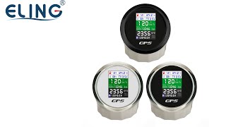 85mm GPS Speedometer Tachometer Oil Press Water Temp Fuel Level Voltmeter for Trucks Vessels 932V [upl. by Oiliduab]