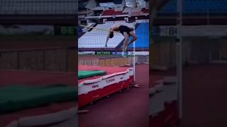 He has perfect high jump form🤯 shorts trackandfield [upl. by Monk]