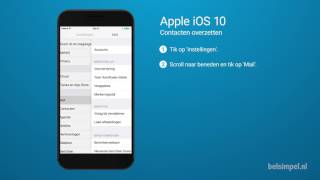 Tips amp Tricks  Apple iPhone Contacten overzetten iOS 10 [upl. by Ladnor121]