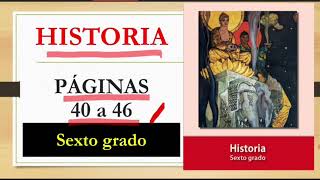 LIBRO DE HISTORIA SEXTO GRADO PÁGS 4046LAS PRIMERAS CIVILIZACIONES AGRÍCOLASLOS GRIEGOS Y ROMANOS [upl. by Guttery]