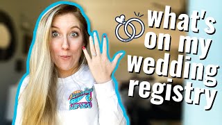 MAKING OUR WEDDING REGISTRY ON THE KNOT  vlogmas day 21 [upl. by Karsten]