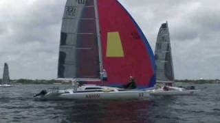 Corsair F31R Trimaran Snags Racing Mark [upl. by Ardnaskela]